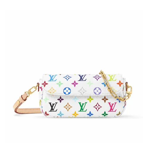 루이비통 LV x TM 월릿 온 체인 아이비 모노그램 캔버스 화이트 · 1