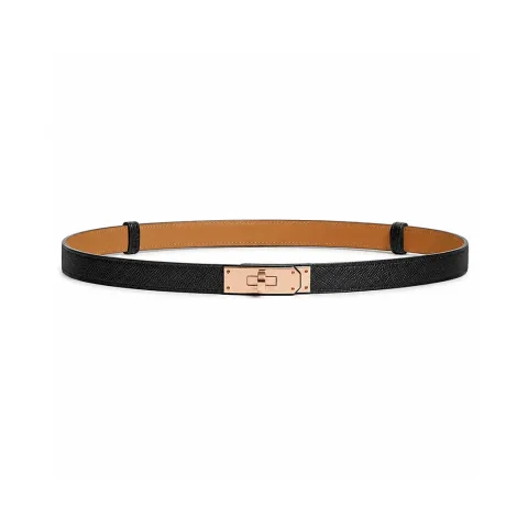 에르메스 로즈 골드 버클 Kelly 18 벨트 18mm 블랙, 화이트, 그린, 레드 · 1