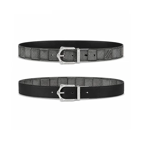 루이비통 LV 프로그 리버시블 벨트 35mm 블랙 그레이, 블랙 브라운 · 1