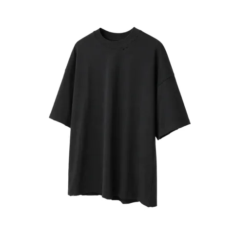 발렌시아가 시큐리티 테이프 로고 오버사이즈 티셔츠 블랙 (정라) · 1
