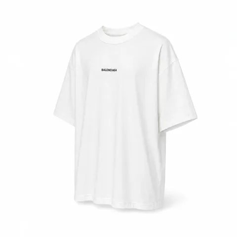 발렌시아가 백 로고 티셔츠 화이트 (정라) · 1