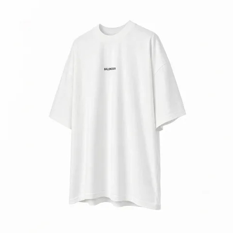 뉴 발렌시아가 백 미디엄 핏 티셔츠 화이트 (정라) · 1